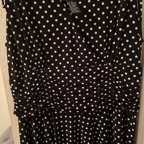 Scarlett Womens plus size black & white sleeveless dress size 16