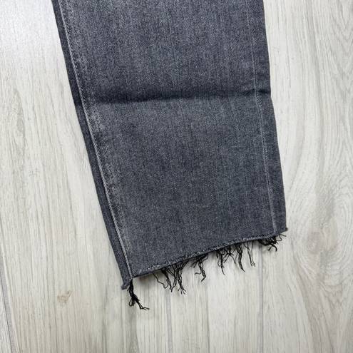 MOTHER The Pixie Dazzler Ankle Fray Jeans in Digging Up Dirt Gray size 30