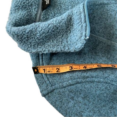 The North Face  Blue Heather Mock Beck Full Zipper Sweater Sweatshirt medium