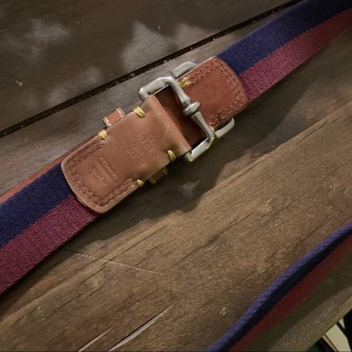Coach stripe belt