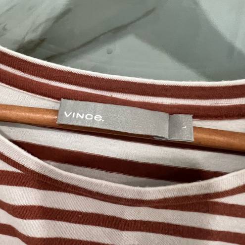 Vince  Bengal Stripe Essential Crew tee shirt top