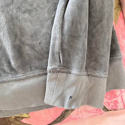 Juicy Couture y2k true vintage  velour grey zip up track jacket hoodie