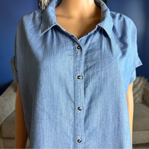 Caslon  Denim Blue Button Down Shirt