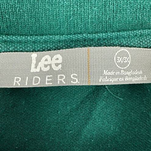 Riders By Lee  Women's Polo Shirt Size 3X Green