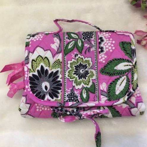 Vera Bradley  Pink Floral Cosmetic Travel Bag