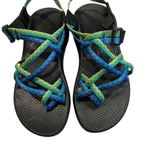 Chacos Chaco ZX2 Yampa Blue Green River Sport Hiking Outdoor Sandals Womens Size 8