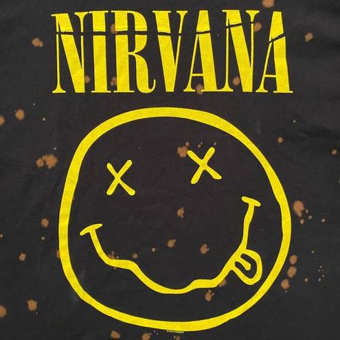 Urban Outfitters Nirvana Smile Bleach dye tee size 1XL