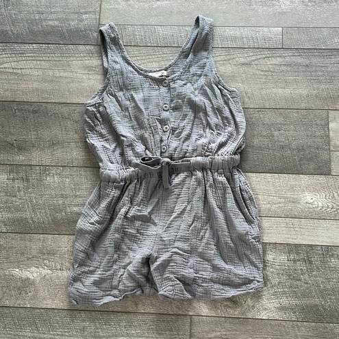 The Range Basin &  Size Medium Grey Gauze Romper