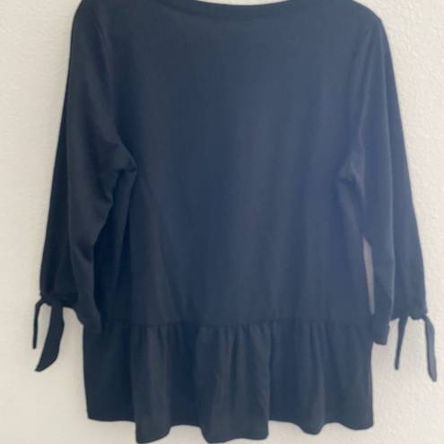 Modcloth NWOT  Au Fond Peplum Tie sleeve Top