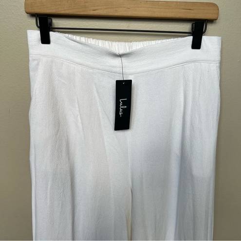 Lulus Lulu’s NWT Sail With Me White High-Waisted Wide-Leg Pants Palazzo Size Medium