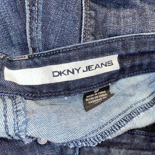 DKNY  Dark Wash Blue Denim Mercer Slim Bootcut Jeans Women's Size 6P Petite