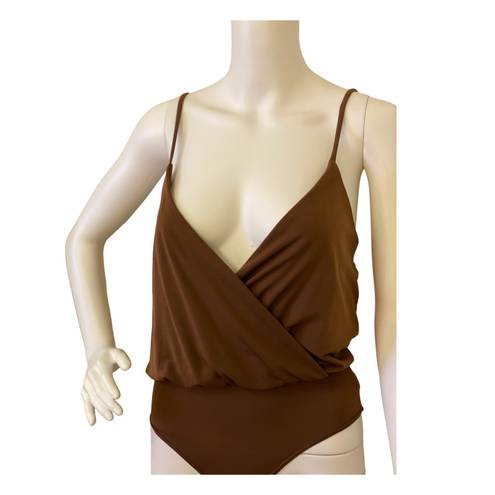 Wearever Brown Low Cut Bodysuit