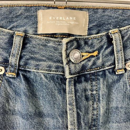 Everlane NWOT Sz 28 Crop The Curvy ‘90s Cheeky Straight Jean Medium Wash Cotton