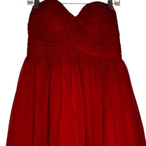 Donna Morgan  Strapless Silk Dress