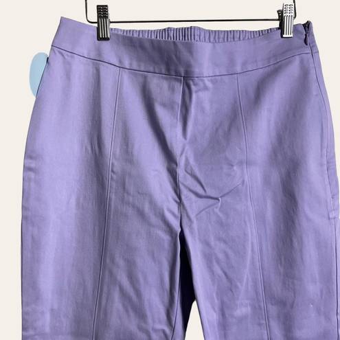 Hill House  Lavender Purple Claire Mid Rise Straight Leg Pants Size L