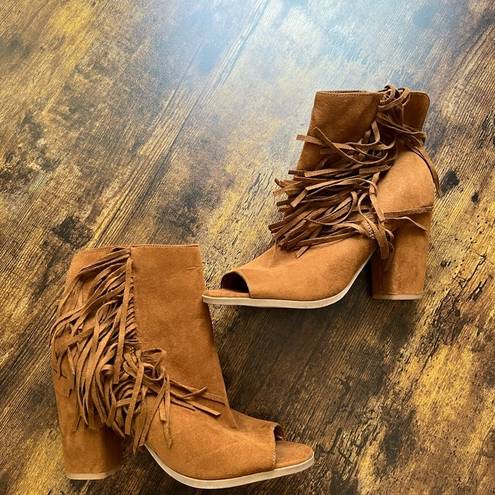 Big Buddha  fringe bootie