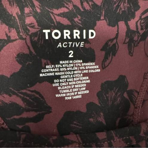 Torrid Activewear Sports Plus Bra Purple 2X