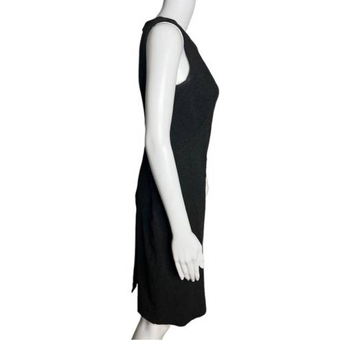 MM.LaFleur  Dress Womens 10 Lydia Charcoal Gray Ponte Knit Twist Strap Career