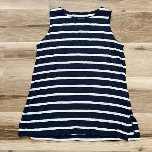 J.Jill  Wearables Blue and White Striped Tank Top Women’s Medium