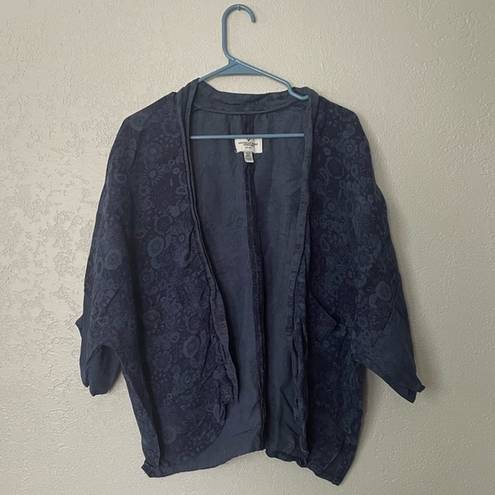 American Eagle  outfitters blue floral kimono/cover