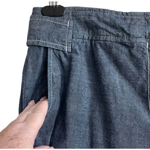J.Jill  Jeans Women Size 8 Blue Straight Leg Zipper Button Closure Stretch Denim