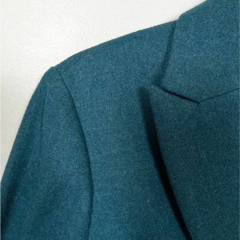 Andrew Marc WILLOW GLENN by  Teal Vivian Wool Blend Blazer Stitch Fix Women's 6