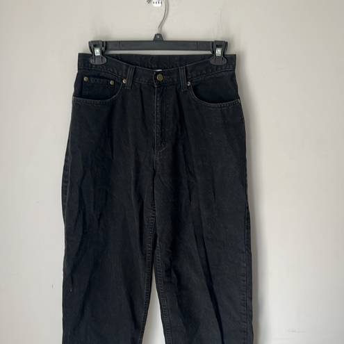 L.L.Bean Vtg 90s  Women’s Black High Rise Jeans Size 12 Petite