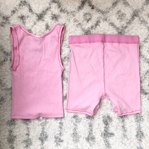 SKIMS, Tops, Skims Bubblegum Ribbed Tank Top Size Large