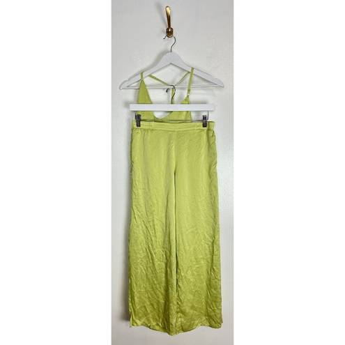 Mulberry LUNYA Washable  Silk Pajamas in Boundless Lime Size X-Small