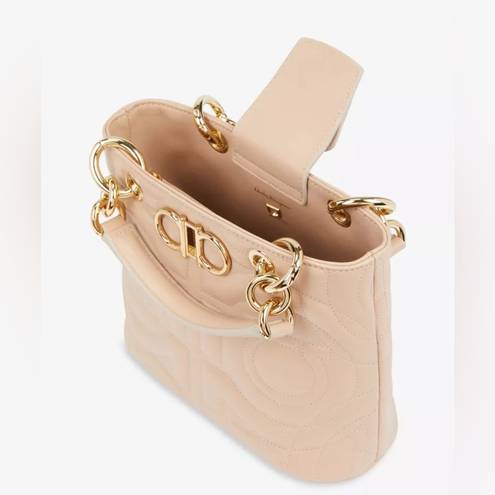 Salvatore Ferragamo  Gancino Leather Top-Handle Bag, Blush Pink UNIQUE! Sold Out