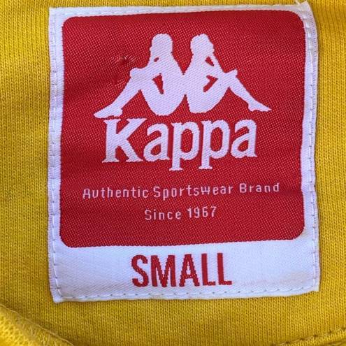 Kappa  Yellow Long Sleeve Logo Cropped Sweatshirt. Size Small. EUC!