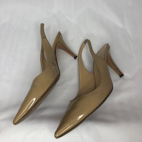 Kate Spade  Beige Nude Sling Back Kitten Heel