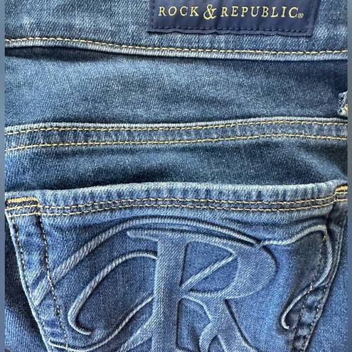 Rock & Republic  Denim Roskilde Capri Cropped Jeans Size 10