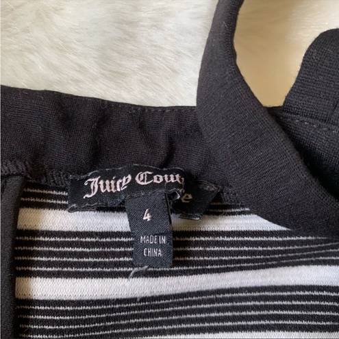 Juicy Couture  Striped Black and White Mink Dress