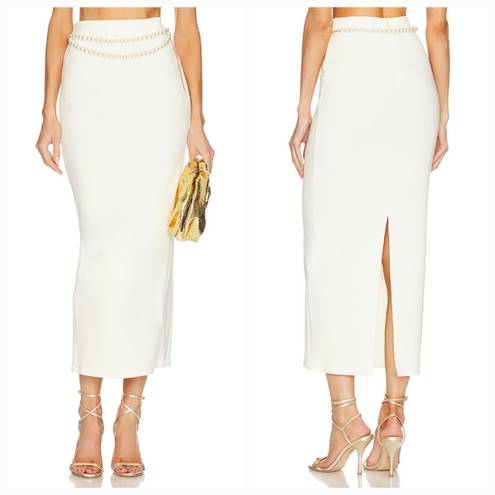 Lovers + Friends  Nara Maxi Skirt in Ivory