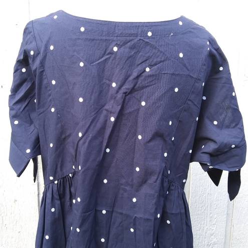 Isabel Maternity embroidered polka dot blouse Size XS