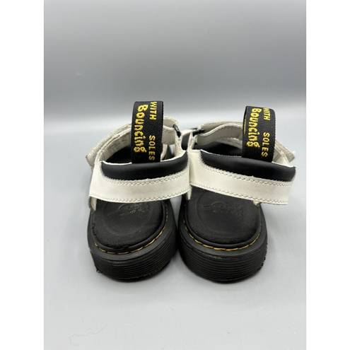 Dr. Martens  Vossie Y Women’s Sandals Sz 6 White Strappy Leather Comfort Summer