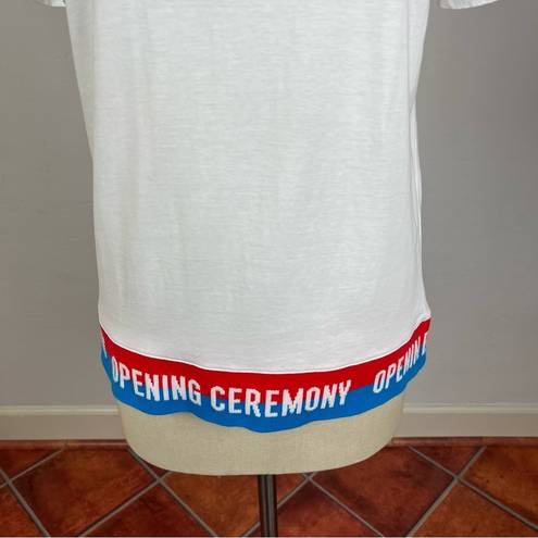 Opening Ceremony  White Tape Logo Tee