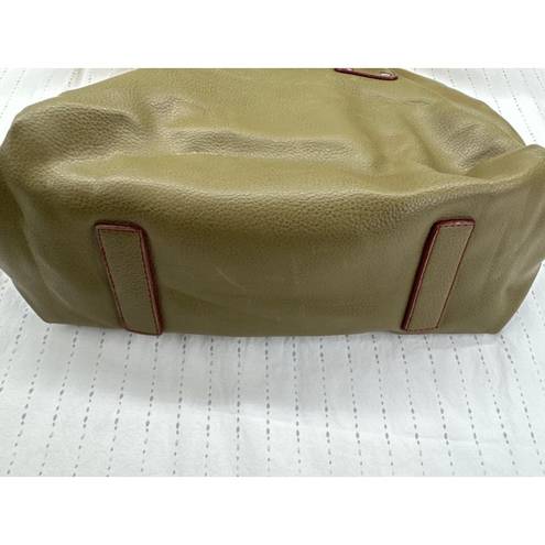 Tommy Hilfiger  Shoulder Bag Olive Green Leather Vintage 90s Y2K Lined Purse