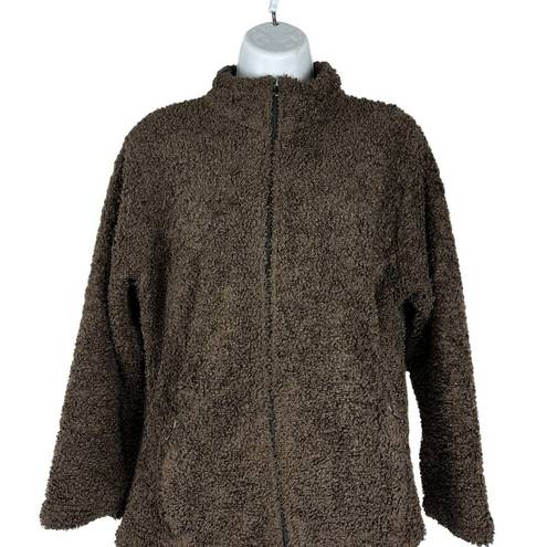 Black Diamond  Women's Brown Fleece Full Zip Jacket Size L