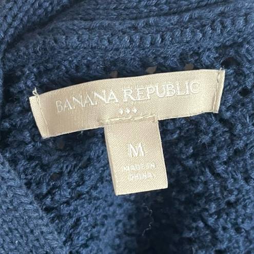 Banana Republic  • Navy Knit Poncho Sweater