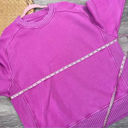 Aerie  down to earth crewneck sweatshirt in pink