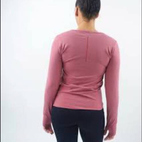 Zyia  Active Red Heather Performance Longsleeve Tee