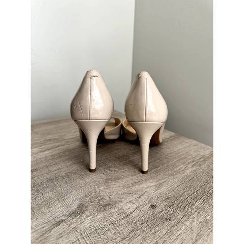 Marc Fisher  Nude Patent Leather Pumps