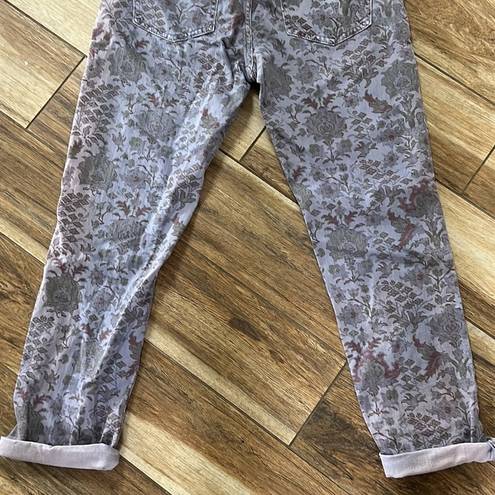 Pilcro  lilac purple patterned jeans