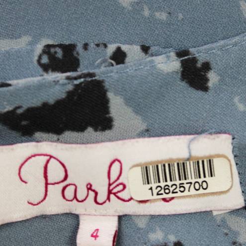 Parker  Womens 4 Miles Faux Wrap Silk Blend Dress Flounce Zebra Romantic Feminine