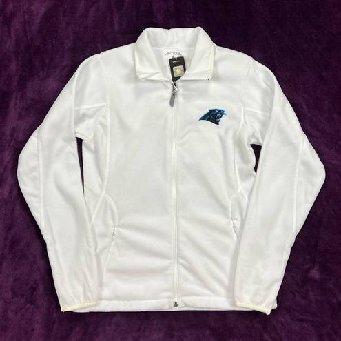 Antigua Women’s NFL Carolina Panthers White Fleece Jacket Size Small