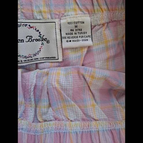 Bermuda Lauren Brooke Pink White Yellow Plaid  Shorts Size Medium