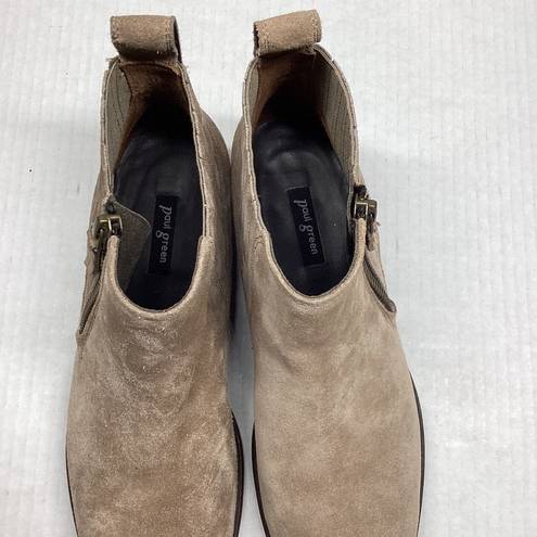 Paul Green  Natalie Antelope Suede Taupe ankle boots Size 5