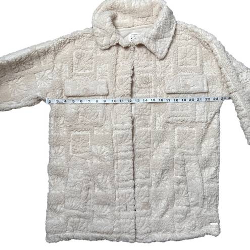 Billabong  Fairbanks Button Up Teddy Jacket in Cream